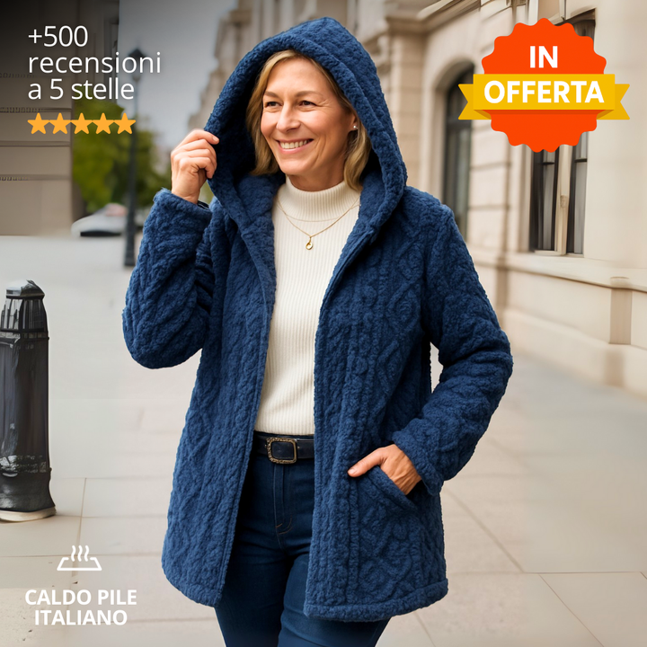 Giacca Pile Intreccio Caldo
