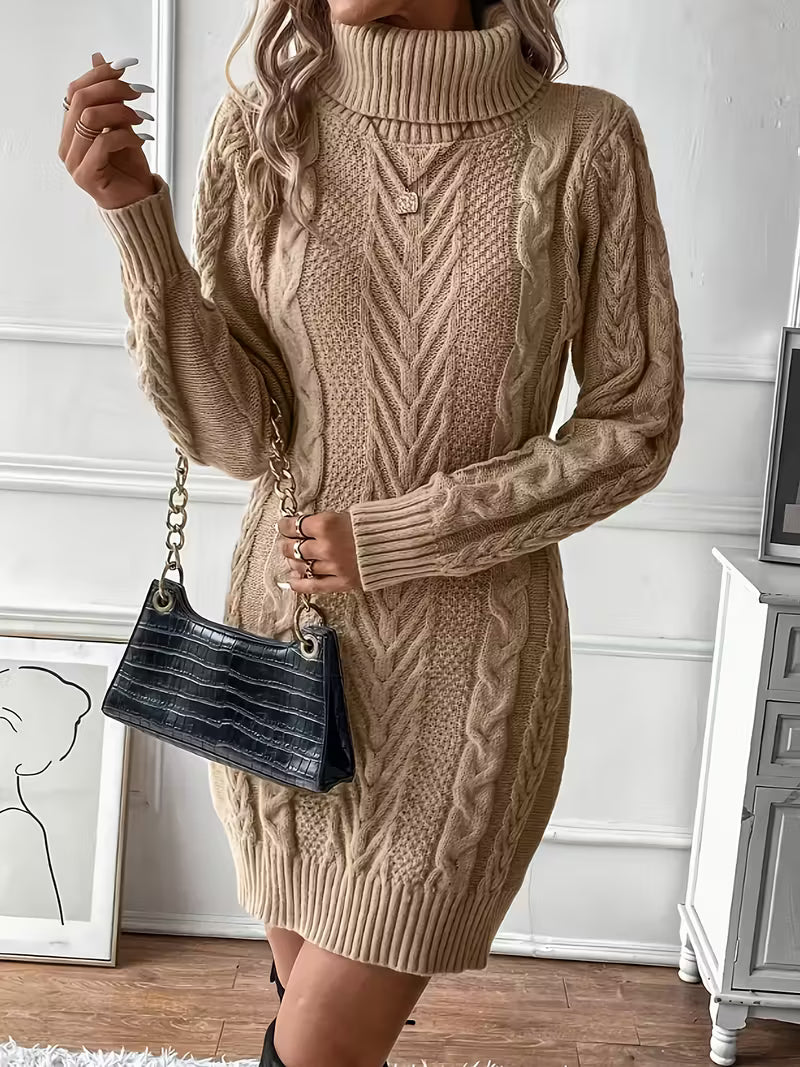 SERENA | Vestito a Maglia Intrecciata da Donna