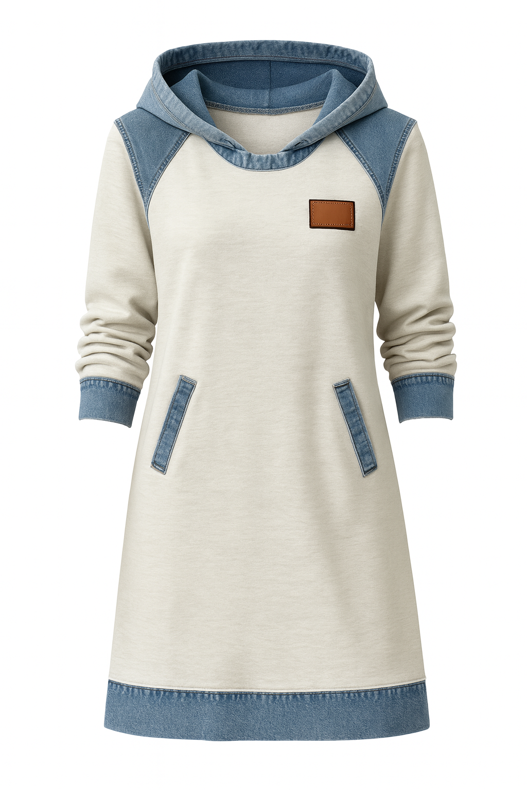 NIVOLA | Vestito in denim con cappuccio