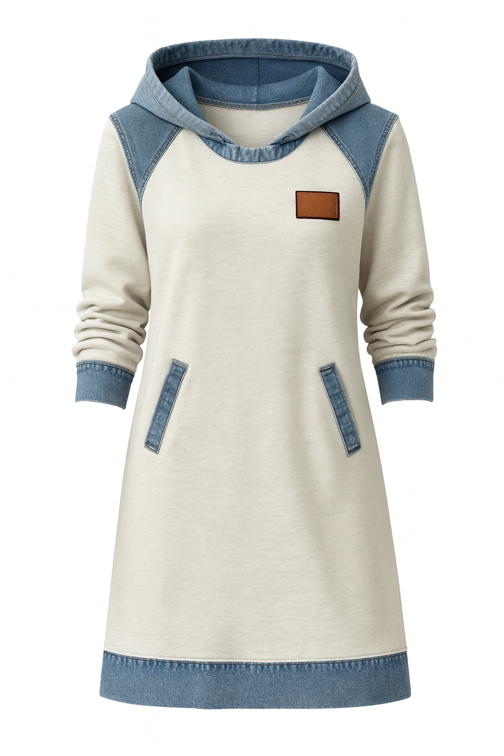 NIVOLA | Vestito in denim con cappuccio