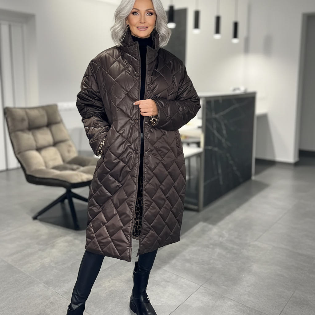 LIVARA | Cappotto Nero Donna Elegante