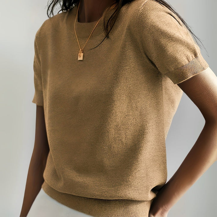 Maglietta basic in maglia