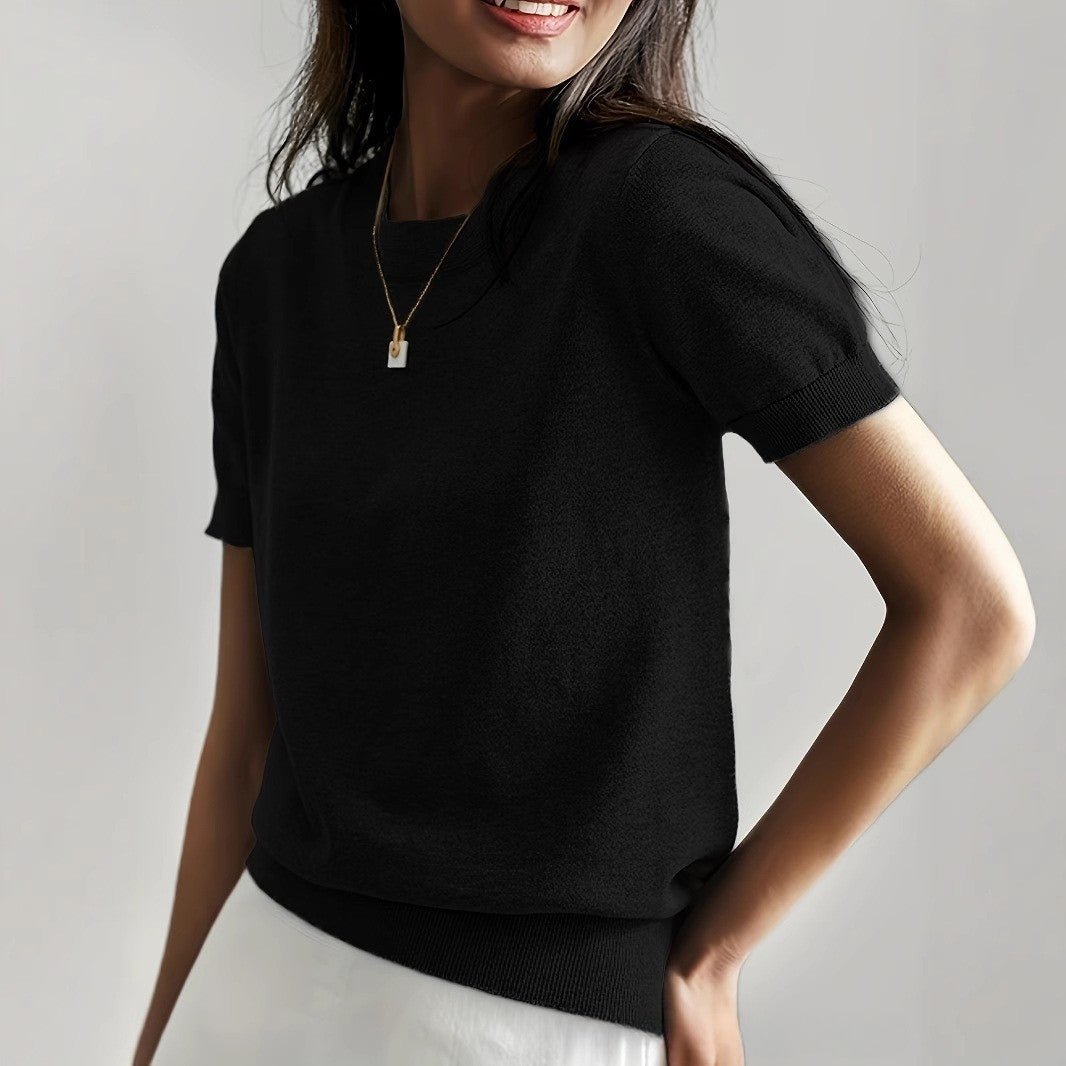 Maglietta basic in maglia