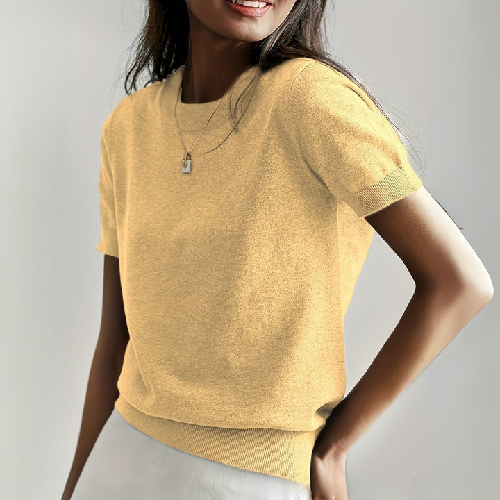 Maglietta basic in maglia