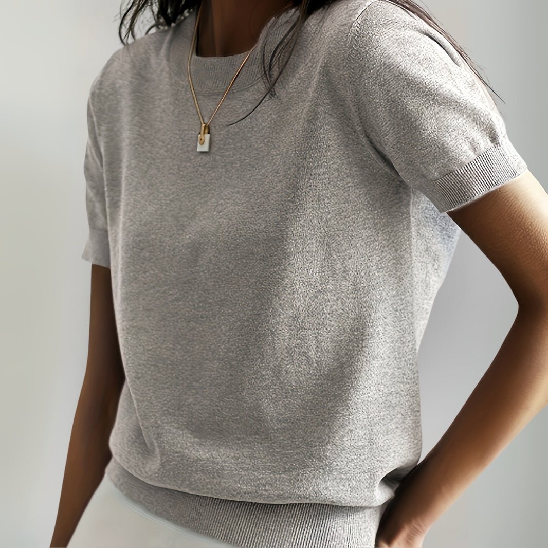 Maglietta basic in maglia