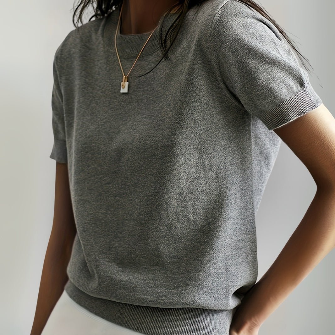 Maglietta basic in maglia