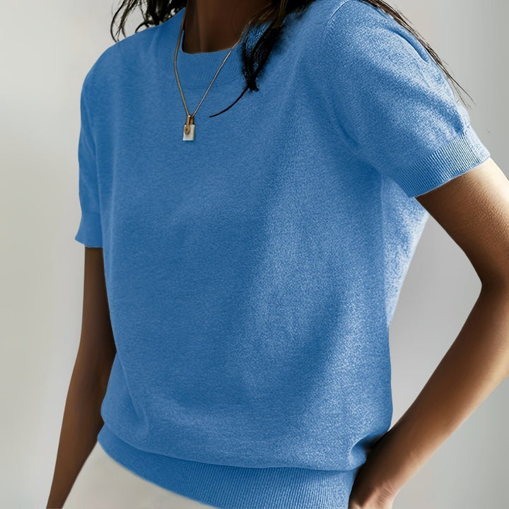 Maglietta basic in maglia